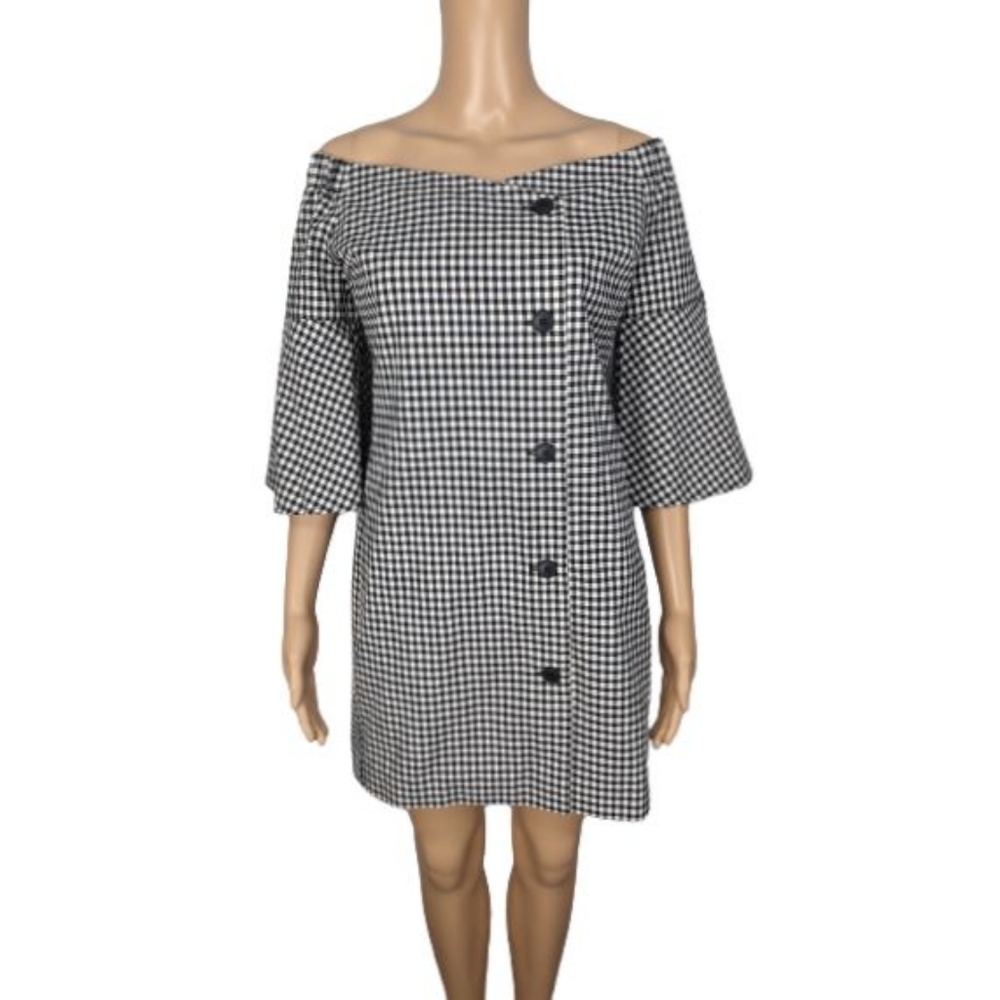 Topshop Gingham Blazer Dress 8